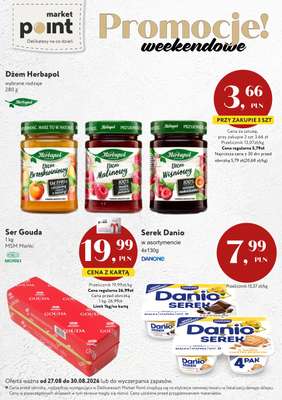 Market Point - gazetka promocyjna Promocje weekendowe od czwartku 27.08 do niedzieli 30.08