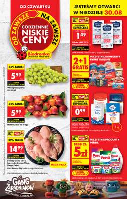 Biedronka - gazetka promocyjna Od czwartku od czwartku 27.08 do środy 02.09