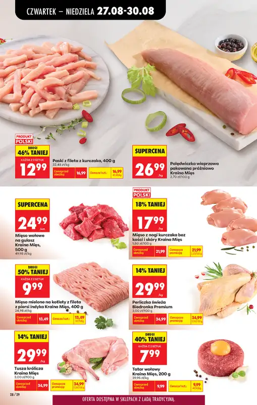 Biedronka - gazetka promocyjna Od czwartku, Z ladą tradycyjną od czwartku 27.08 do środy 02.09 - strona 36