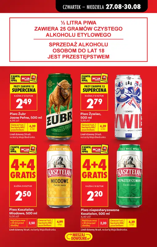 Biedronka - gazetka promocyjna Od czwartku, Z ladą tradycyjną od czwartku 27.08 do środy 02.09 - strona 18