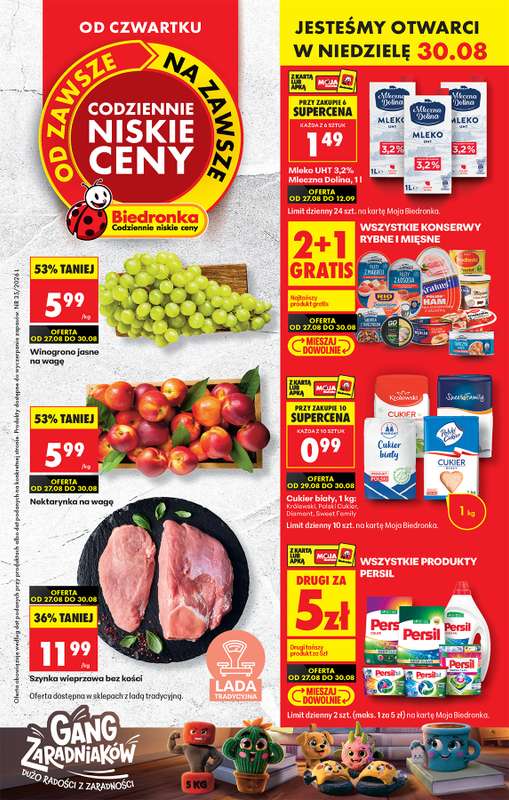 Biedronka - gazetka promocyjna Od czwartku, Z ladą tradycyjną od czwartku 27.08 do środy 02.09