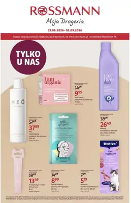Rossmann - gazetka promocyjna Gazetka od czwartku 27.08 do środy 02.09