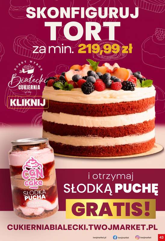 Twój Market - gazetka promocyjna Gazetka od środy 26.08 do wtorku 01.09 - strona 43