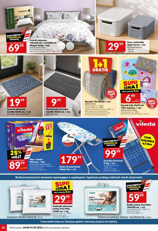 Twój Market - gazetka promocyjna Gazetka od środy 26.08 do wtorku 01.09 - strona 36