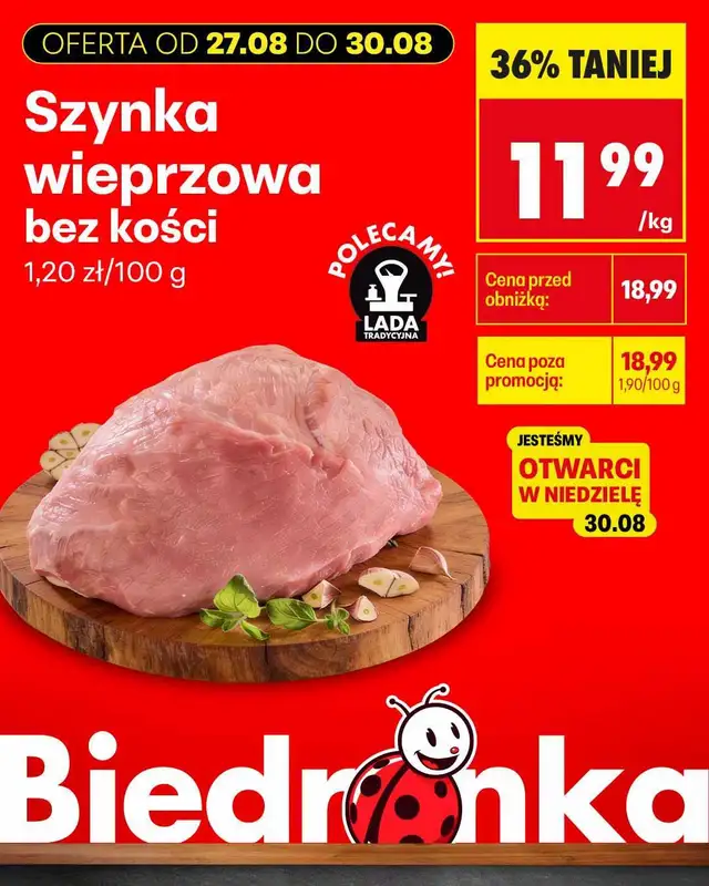 Biedronka - gazetka promocyjna Biedronkowe oszczędności od czwartku od czwartku 27.08 do soboty 29.08 - strona 7