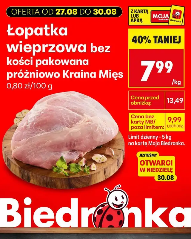 Biedronka - gazetka promocyjna Biedronkowe oszczędności od czwartku od czwartku 27.08 do soboty 29.08 - strona 6