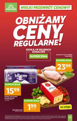 Stokrotka - gazetka promocyjna Wielki przewrót cenowy! od środy 05.08 do poniedziałku 31.08