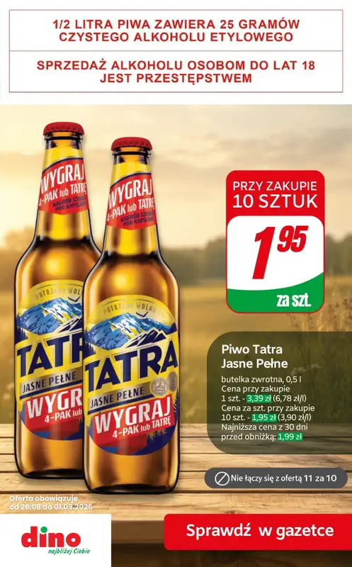 Dino - gazetka promocyjna Super promocje na piwo!   - strona 2