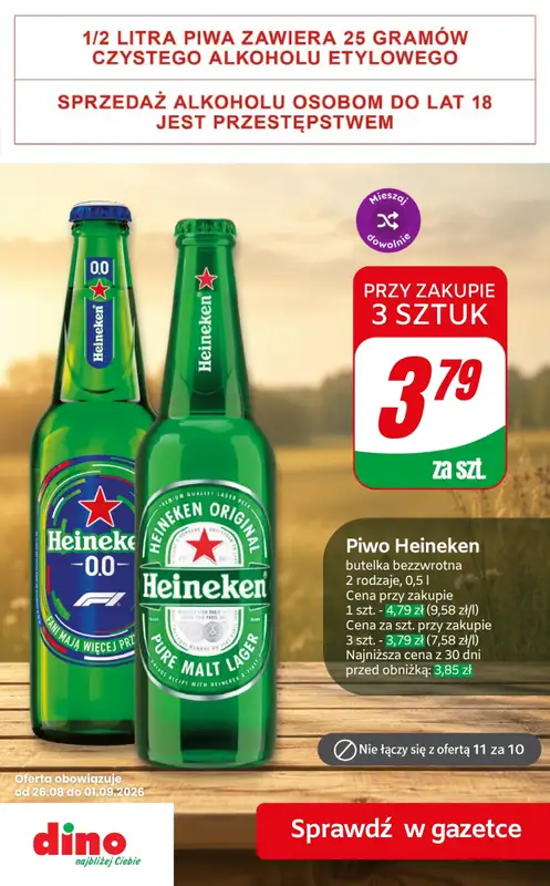 Dino - gazetka promocyjna Super promocje na piwo! od czwartku 27.08 do wtorku 01.09 - strona 9