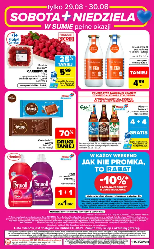 Carrefour - gazetka promocyjna Gazetka w sumie od czwartku weekend okazji od czwartku 27.08 do niedzieli 30.08 - strona 8