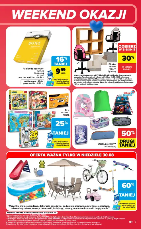 Carrefour Market - gazetka promocyjna Gazetka w sumie od czwartku weekend okazji od czwartku 27.08 do niedzieli 30.08 - strona 7