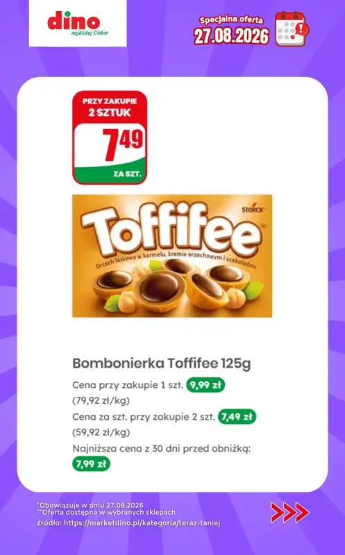 Dino - gazetka promocyjna Specjalna oferta na 27.08.2026 - promocje spoza gazetki od czwartku 27.08 do czwartku 27.08 - strona 8