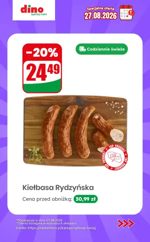 Dino - gazetka promocyjna Specjalna oferta na 27.08.2026 - promocje spoza gazetki od czwartku 27.08 do czwartku 27.08 - strona 3