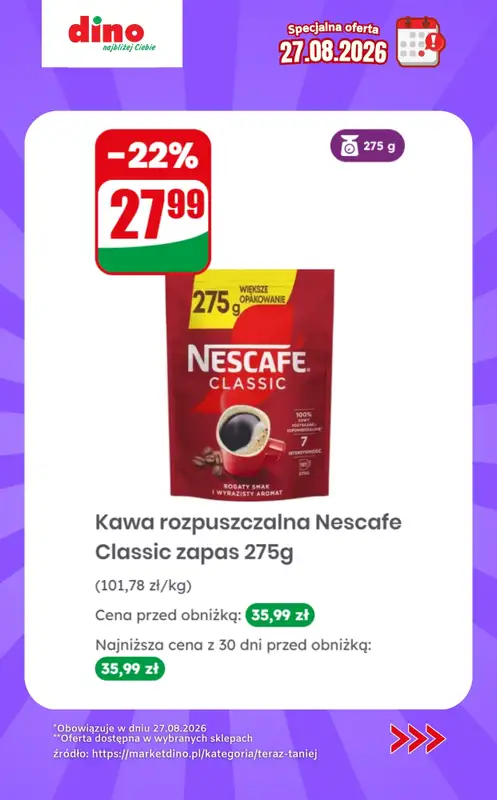 Dino - gazetka promocyjna Specjalna oferta na 27.08.2026 - promocje spoza gazetki od czwartku 27.08 do czwartku 27.08 - strona 5