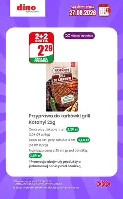 Dino - gazetka promocyjna Specjalna oferta na 27.08.2026 - promocje spoza gazetki od czwartku 27.08 do czwartku 27.08 - strona 9