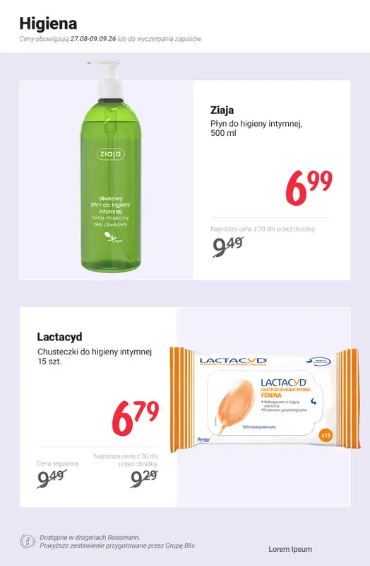 Rossmann - gazetka promocyjna Nowe MEGA promocje od 27.08 od czwartku 27.08 do środy 09.09 - strona 9