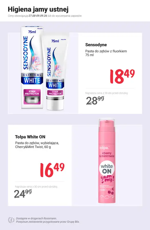 Rossmann - gazetka promocyjna Nowe MEGA promocje od 27.08 od czwartku 27.08 do środy 09.09 - strona 10