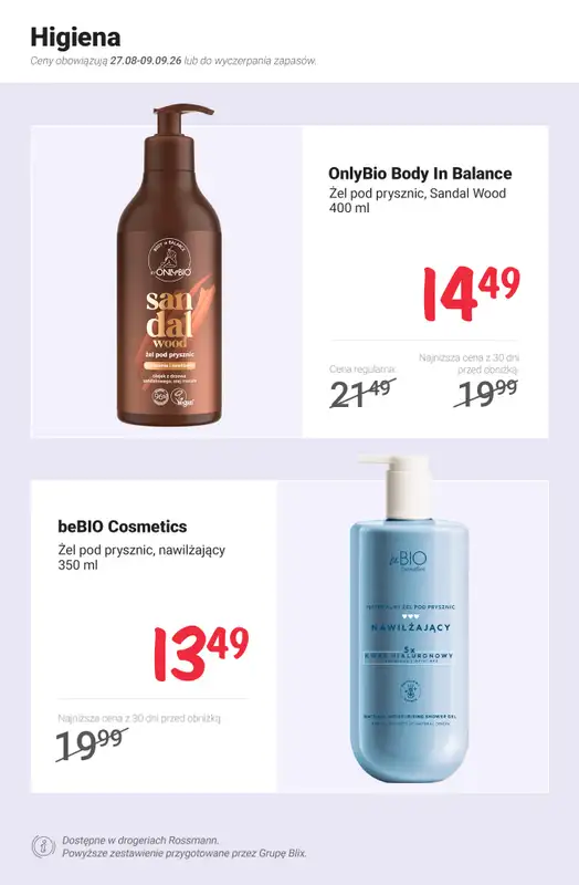 Rossmann - gazetka promocyjna Nowe MEGA promocje od 27.08 od czwartku 27.08 do środy 09.09 - strona 8