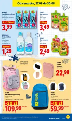 Lidl - gazetka promocyjna Oferta od czwartku od czwartku 27.08 do niedzieli 30.08 - strona 63