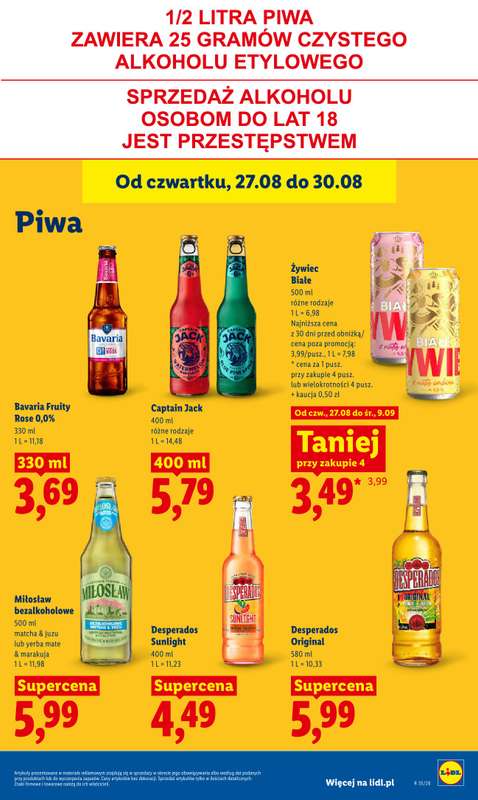 Lidl - gazetka promocyjna Oferta od czwartku od czwartku 27.08 do niedzieli 30.08 - strona 69