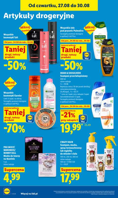 Lidl - gazetka promocyjna Oferta od czwartku od czwartku 27.08 do niedzieli 30.08 - strona 84