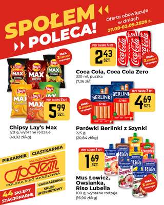 Społem Częstochowa - gazetka promocyjna Plakaty promocyjne od czwartku 27.08 do środy 02.09 - strona 3