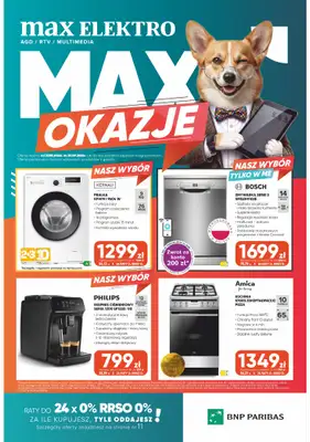 Max Elektro - gazetka promocyjna Gazetka od czwartku 27.08 do środy 30.09