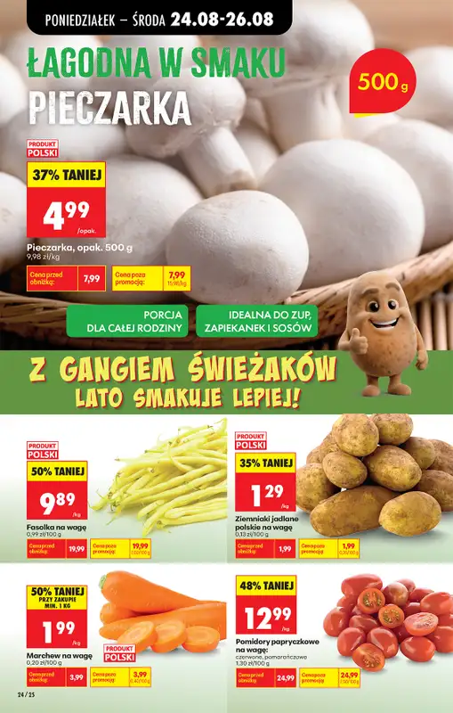 Biedronka - gazetka promocyjna Od poniedziałku, Z ladą tradycyjną od poniedziałku 24.08 do niedzieli 30.08 - strona 44