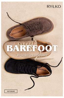 Ryłko - gazetka promocyjna Barefoot - kolekcja męska od piątku 28.08 