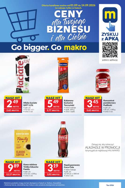Makro - gazetka promocyjna Mega oferty dla Twojego Sklepu od wtorku 01.09 do poniedziałku 14.09