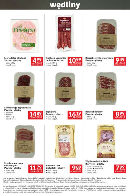 Makro - gazetka promocyjna Katalog Sery, Wędliny, Wina od wtorku 01.09 do poniedziałku 14.09 - strona 10