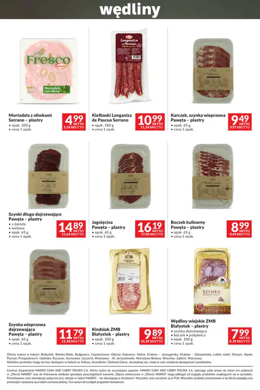 Makro - gazetka promocyjna Katalog Sery, Wędliny, Wina od wtorku 01.09 do poniedziałku 14.09 - strona 10