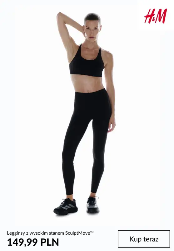 H&M - gazetka promocyjna Nowości na siłownię - kolekcja damska od piątku 28.08  - strona 5