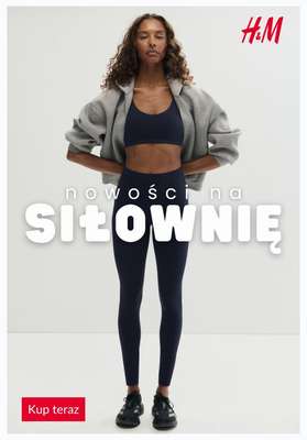 H&M - gazetka promocyjna Nowości na siłownię - kolekcja damska od piątku 28.08 