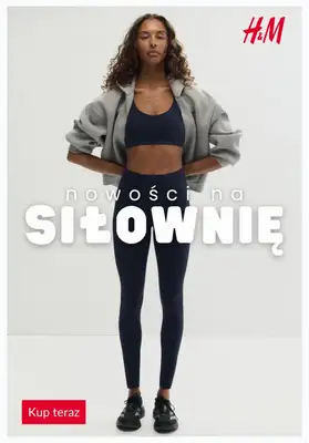 H&M - gazetka promocyjna Nowości na siłownię - kolekcja damska od piątku 28.08 