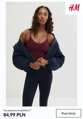 H&M - gazetka promocyjna Nowości na siłownię - kolekcja damska od piątku 28.08  - strona 7