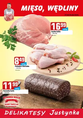 Delikatesy Justynka - gazetka promocyjna Plakaty promocyjne od czwartku 27.08 do niedzieli 30.08 - strona 2