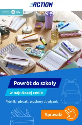 Action - gazetka promocyjna Powrót do szkoły w niskich cenach! od soboty 29.08 do wtorku 01.09