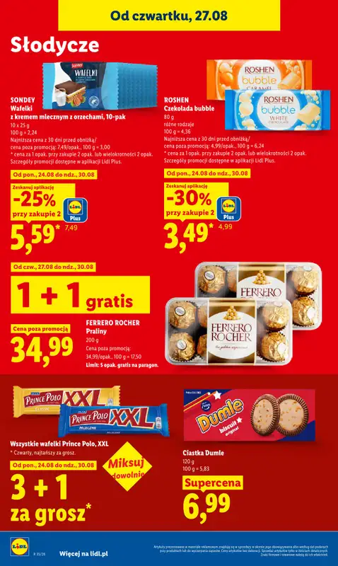 Lidl - gazetka promocyjna Oferta od czwartku od czwartku 27.08 do niedzieli 30.08 - strona 74