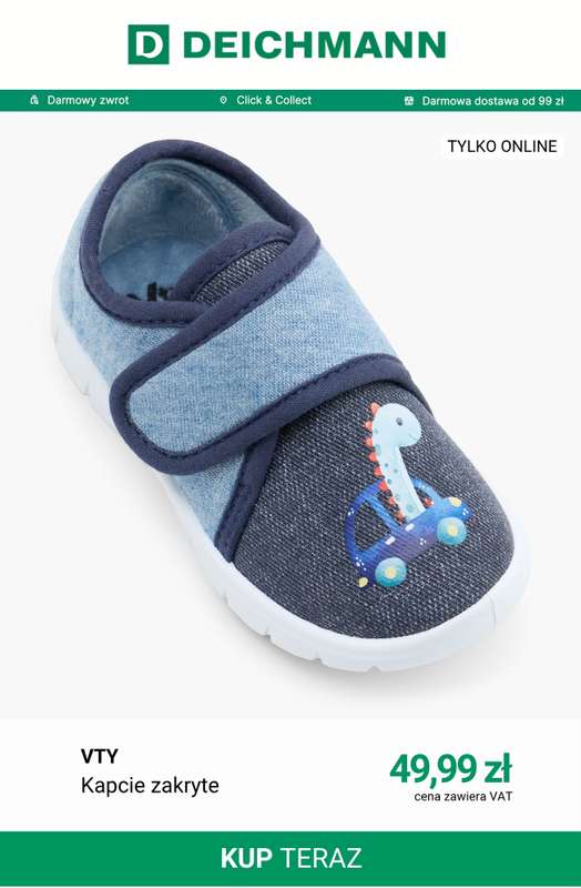 Deichmann - gazetka promocyjna Kapcie dziecięce od czwartku 27.08  - strona 2