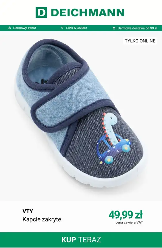 Deichmann - gazetka promocyjna Kapcie dziecięce od czwartku 27.08  - strona 2