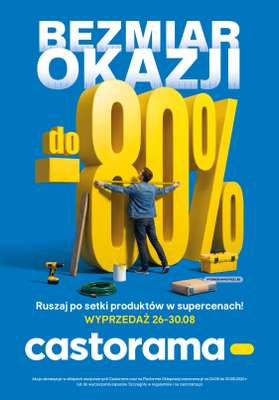 Castorama - gazetka promocyjna Wyprzedaż do -80%! od czwartku 27.08 do niedzieli 30.08