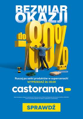 Castorama - gazetka promocyjna Wyprzedaż do -80%! od czwartku 27.08 do niedzieli 30.08