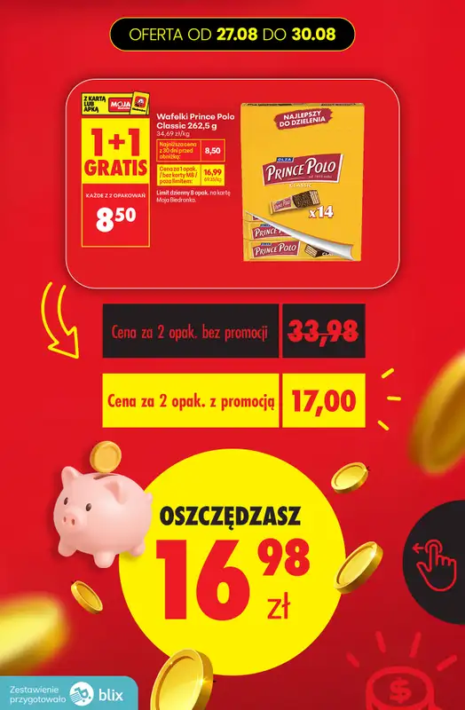 Biedronka - gazetka promocyjna Przeliczamy promocje! od czwartku 27.08 do niedzieli 30.08 - strona 5