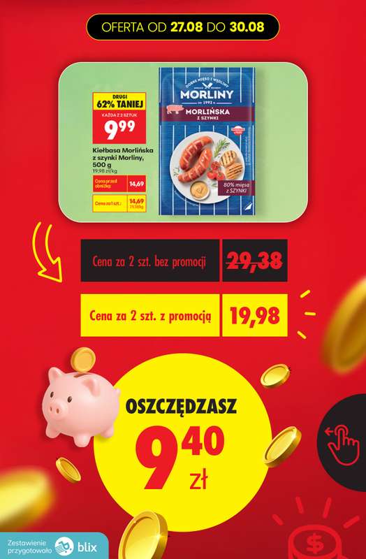 Biedronka - gazetka promocyjna Przeliczamy promocje! od czwartku 27.08 do niedzieli 30.08 - strona 9