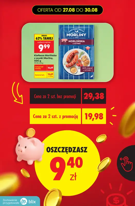 Biedronka - gazetka promocyjna Przeliczamy promocje! od czwartku 27.08 do niedzieli 30.08 - strona 9