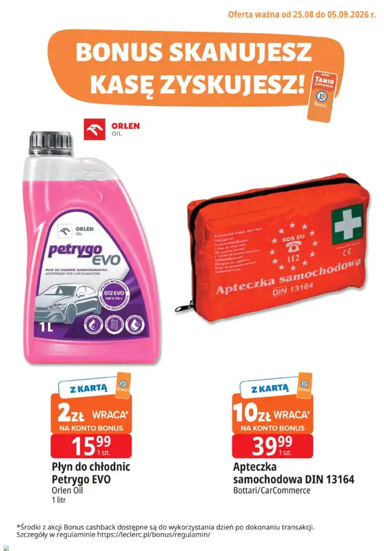 Leclerc - gazetka promocyjna Bonus skanujesz, kasę zyskujesz od czwartku 27.08 do soboty 05.09 - strona 7