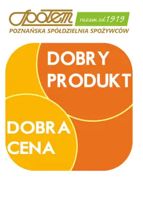 Społem - Blisko i Korzystnie - gazetka promocyjna Dobry produkt, dobra cena - PSS Poznań od wtorku 01.09 do środy 30.09