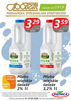 Społem - Blisko i Korzystnie - gazetka promocyjna Dobry produkt, dobra cena - PSS Poznań od wtorku 01.09 do środy 30.09 - strona 2