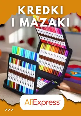 AliExpress - gazetka promocyjna Kredki i mazaki do szkoły od piątku 28.08 